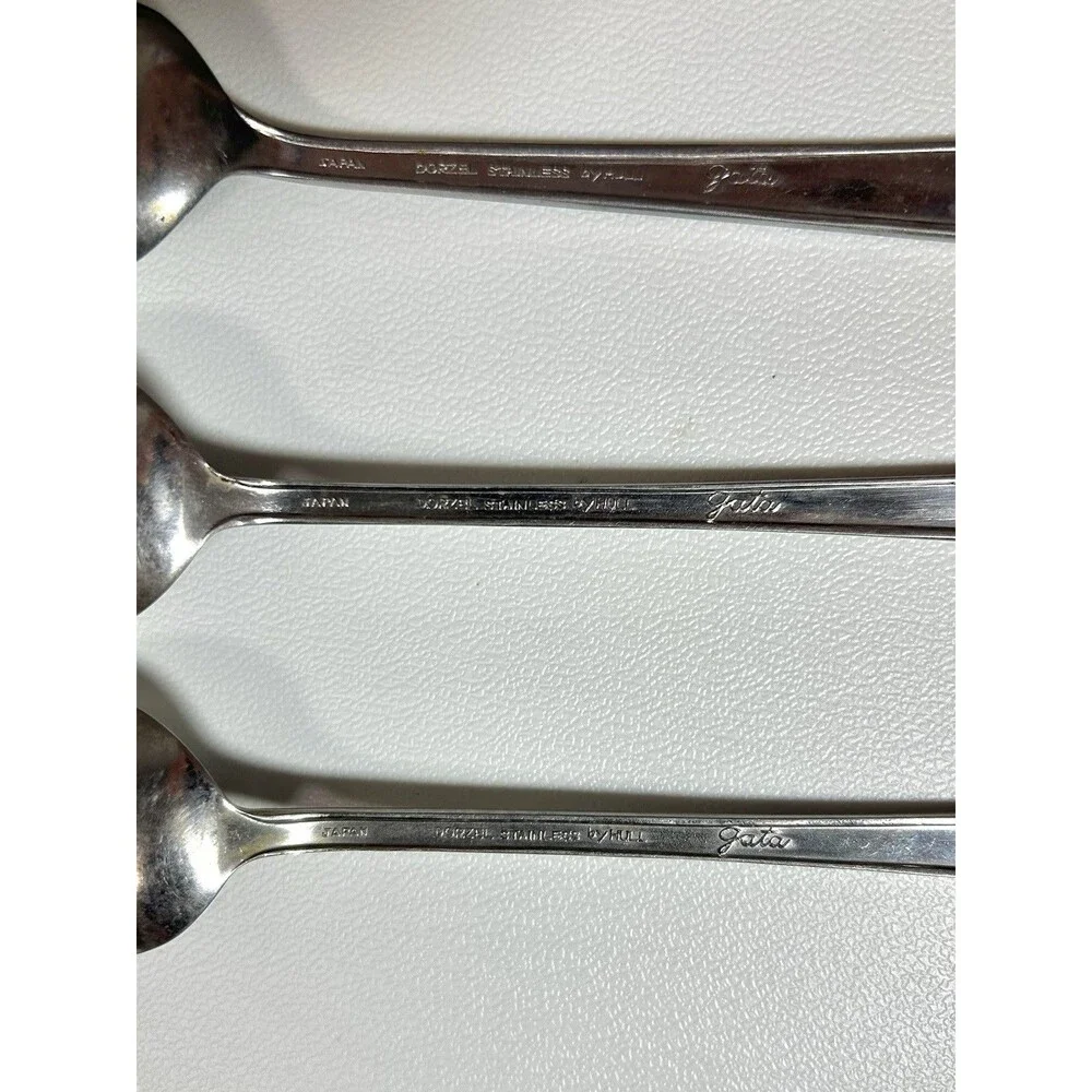Lot Of 10 pc Mismatched Spoons, Fork Silverware See Pics Gata Superior Stainless